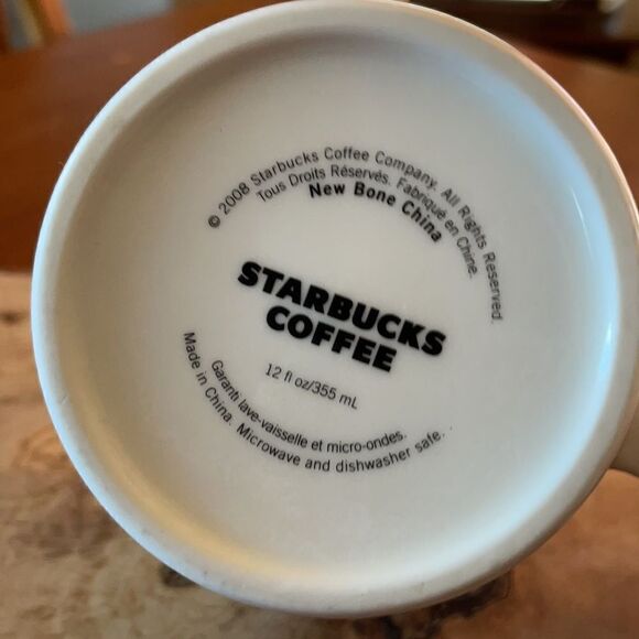Starbucks Coffee Mug Cup White Green Siren Logo 08 - Picture 4 of 6